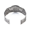 Constellation Alloy Open Cuff Bangles for Women Men BJEW-C064-01AS-08-3