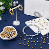 400Pcs 2 Colors Iron Crimp Beads IFIN-NB0001-64-4