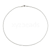 5Pcs 304 Stainless Steel Round Twist Rope Chain Necklaces Set for Men Women NJEW-YW0001-07-2