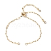 Brass Slider Bracelet Makings AJEW-JB01257-1