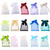 30Pcs 15 Colors Rectangle Organza Drawstring Bags ABAG-TA0001-89-2