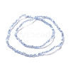 Transparent Electroplate Glass Beads Strands GLAA-E036-06C-3