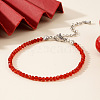 Simple Faceted Glass Bead Bracelets for Women WP7777-3