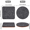 BENECREAT 12Pcs 2 Styles Wool Felt Cup Mat DIY-BC0004-79-2