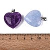 Dyed Natural Quartz Pendants G-Q606-101P-3