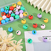 CHGCRAFT 36Pcs 6 Colors Opaque Resin Pendants RESI-CA0001-72-4