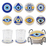 DIY Diamond Painting Evil Eye Theme Cup Mat Kits DIY-TAC0028-02-13