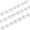 ABS Imitation Pearl Round Beaded Chains CHS-A015-06P-1