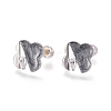 Real 18K Gold Plated Brass Stud Earring Findings LS-KK-L180-117A-1
