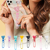 8Pcs Zinc Alloy Cell Phone Heart Holder Stand HJEW-OC00069-6