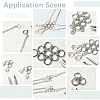 5Pcs 925 Sterling Silver Split Jump Rings STER-BBC0009-45B-6
