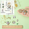 SUNNYCLUE DIY Panda Theme Earring Making Kit DIY-SC0023-69-3
