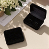 2Pcs Flocking Cufflinks Boxes CON-BBC0001-17-6