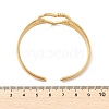 304 Stainless Steel Cuff Bangles for Women BJEW-B120-01G-04-5