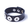 Leather Snap Bracelet Making X-AJEW-R014-3-2
