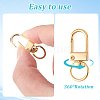 36Pcs Alloy Swivel Clasps PURS-CN0001-12P-6