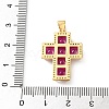 Brass Pave Cubic Zirconia Pendants CU-CBA03AF-17G-03-3