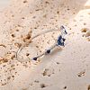 925 Sterling Silver Pave Cubic Zirconia Finger Rings FS-WGB4F1D-02-1