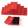 Rectangle Paper Jewelry Set Storage Boxes with Bowknot CON-TAC0014-04D-10