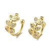 Rack Plating Brass Micro Pave Cubic Zirconia Cuff Earrings EJEW-R162-46G-1