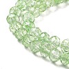 Transparent Crackle Glass Beads Strands CCG-L050-01B-03-2