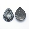 Natural Snowflake Obsidian Cabochons G-P393-G11-2
