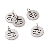 Non-Tarnish 304 Stainless Steel Charms STAS-Q201-T445-4S-1