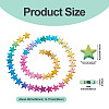 2 Strands Gradient Color Electroplated Synthetic Non-magnetic Hematite Beads Strands G-TA0002-86C-3