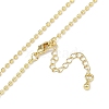 Rack Plating Brass Ball Chain Necklaces for Women NJEW-K382-02G-2