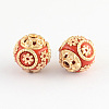 Round Handmade Indonesia Beads IPDL-R394-M-2