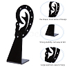 Ear Shape Opaque Acrylic Earring Display Stands EDIS-WH0022-05A-4