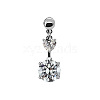 316L Surgical Stainless Steel Clear Cubic Zirconia Belly Button Rings WG93CBC-05-1