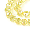 AB Color Plated Transparent Glass Round Beads Strands EGLA-T029-8mm-12T-16-3