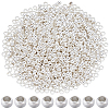 2000Pcs Brass Crimp Beads KK-SP0002-61S-1