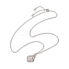 304 Stainless Steel Cable Chain Macrame Pouch Slider Necklace Making NJEW-JN05068-01-4