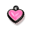 Two-Tone Alloy Enamel Pendants AL-CBA5AB7-03B-1