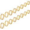 Unicraftale 16Pcs 8 Size 201 Stainless Steel Grooved Finger Ring for Men Women RJEW-UN0002-37-9