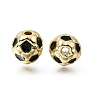 Brass Enamel Beads KK-Z163-06G-B01-1