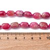 Natural Dyed Malaysia Jade Tumble Stone Nuggets Beaded Long Necklaces for Women NJEW-F340-A04-5