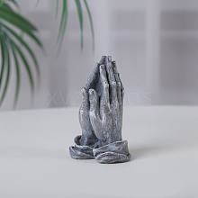 Resin Praying Hands Statue DJEW-PW0013-53A