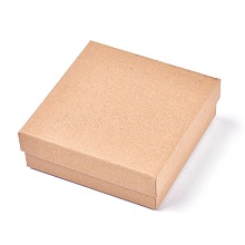 Square Kraft Paper Jewelry Boxes CBOX-L008-002