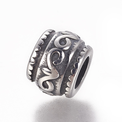 304 Stainless Steel Beads STAS-F212-052AS-1