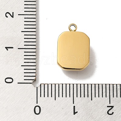 High Polished 304 Stainless Steel Glass Pendants STAS-L022-062G-04-1
