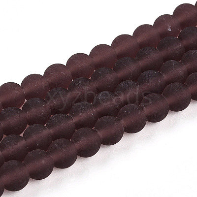 Transparent Glass Beads Strands GLAA-T032-T6mm-MD19-1