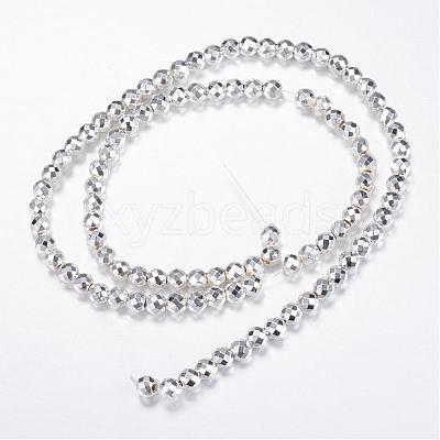 Electroplate Non-magnetic Synthetic Hematite Bead Strands G-Q465-16S-1