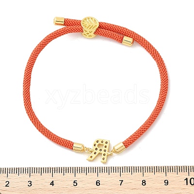 Adjustable Nylon Cord Bracelets LS-BJEW-C096-01G-18-1