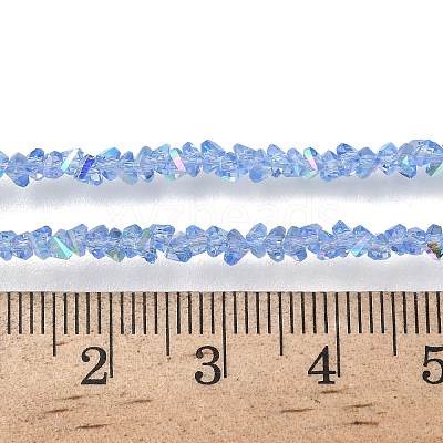 Electroplate Transparent Glass Beads Strands EGLA-P061-04C-AB18-1