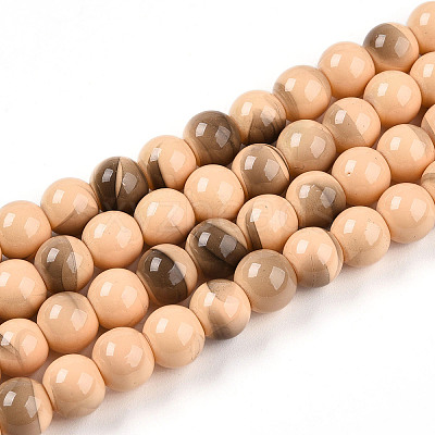 Baking Paint Glass Beads X1-DGLA-N013-8mm-07-1