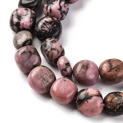 Natural Rhodonite Beads Strands G-G146-A07-02-1