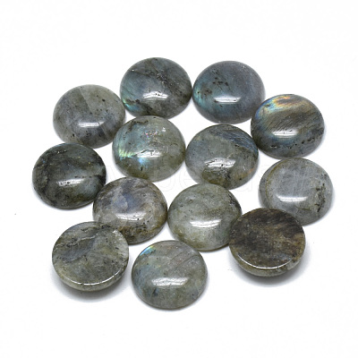 Natural Labradorite Cabochons G-T073-18-18mm-1